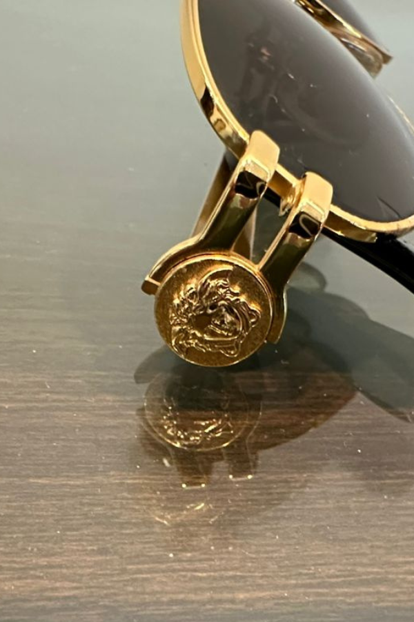 Gianni Versace Black Vintage Sunglasses