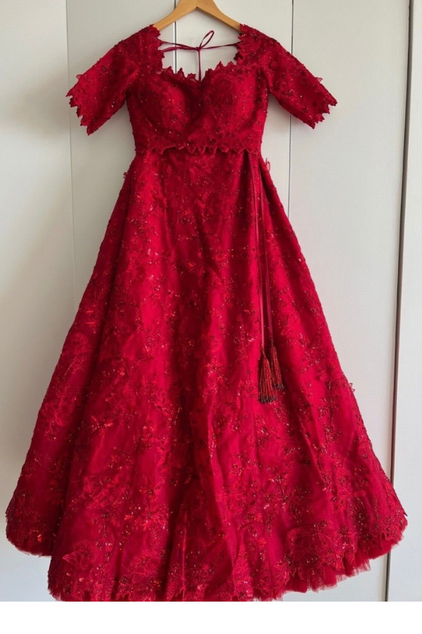 Anushree Reddy red Lehenga Set