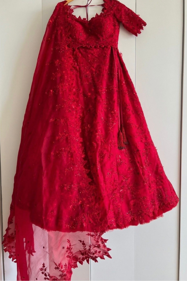 Anushree Reddy red Lehenga Set