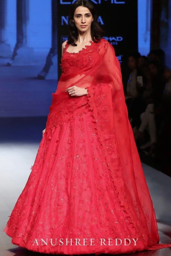 Anushree Reddy red Lehenga Set