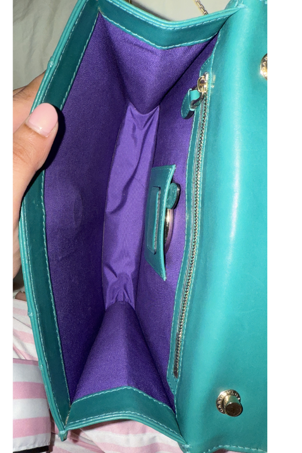 Bvlgari Green Leather Serpenti Forever Shoulder Bag