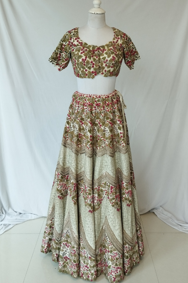Anamika Khanna Embroidered Lehenga Set