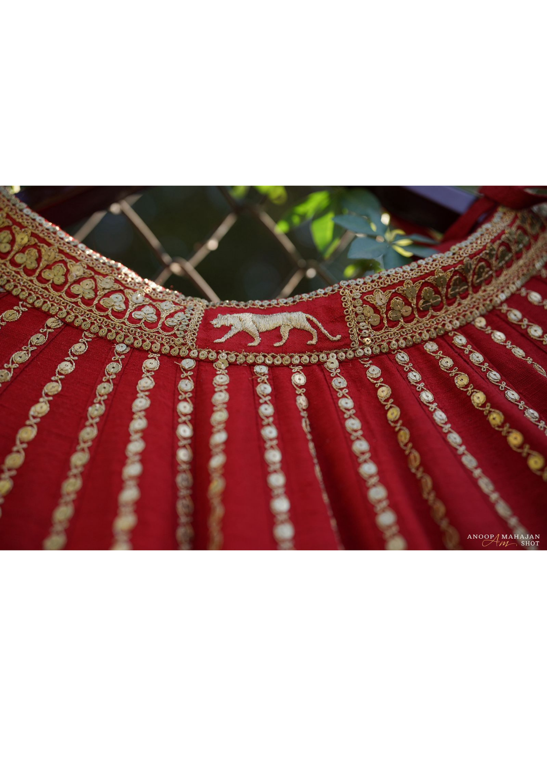Red Sabyasachi Banarasi Bridal Lehenga