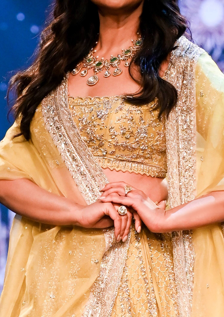 Anushree Reddy Ahilaya Floral Bridal Lehenga Set