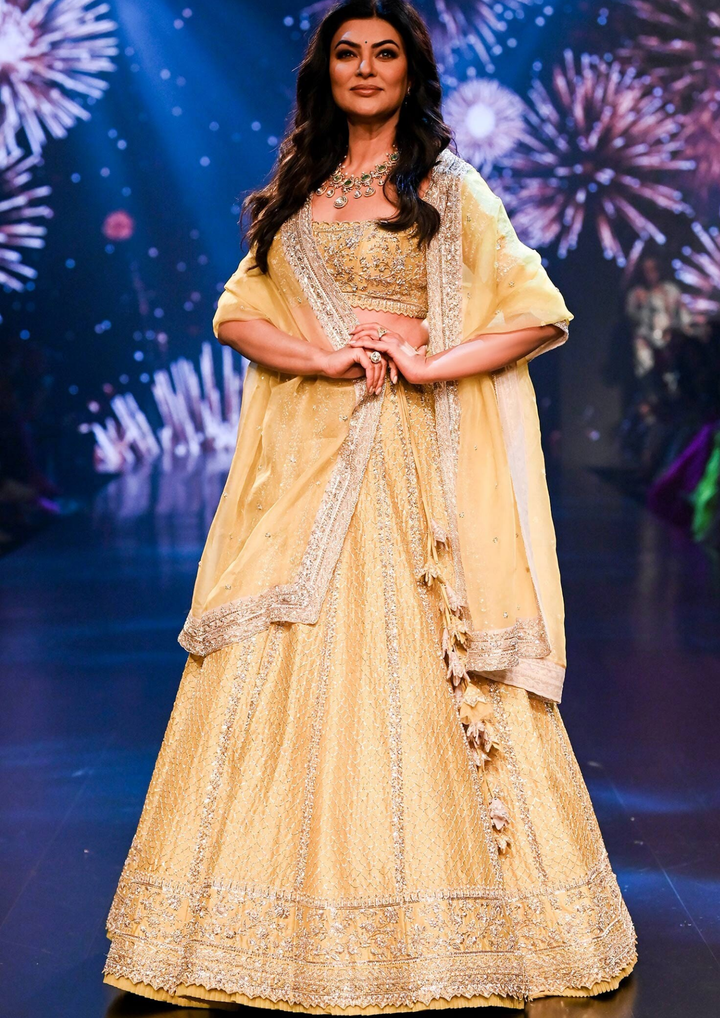 Anushree Reddy Ahilaya Floral Bridal Lehenga Set