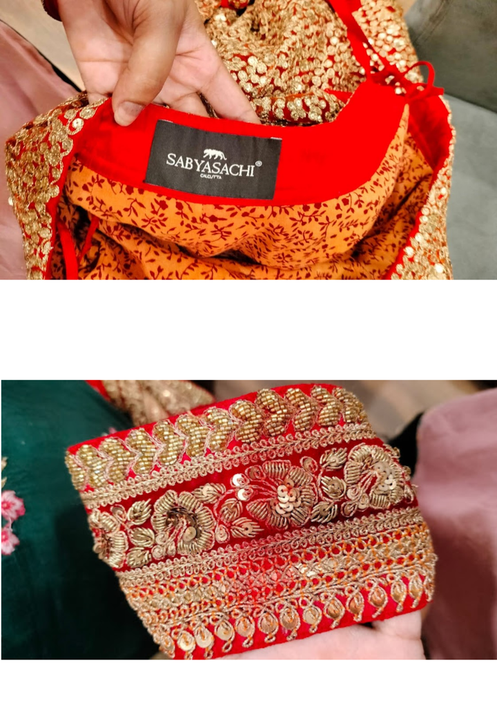 Sabyasachi Regal Red Bridal Lehenga Set