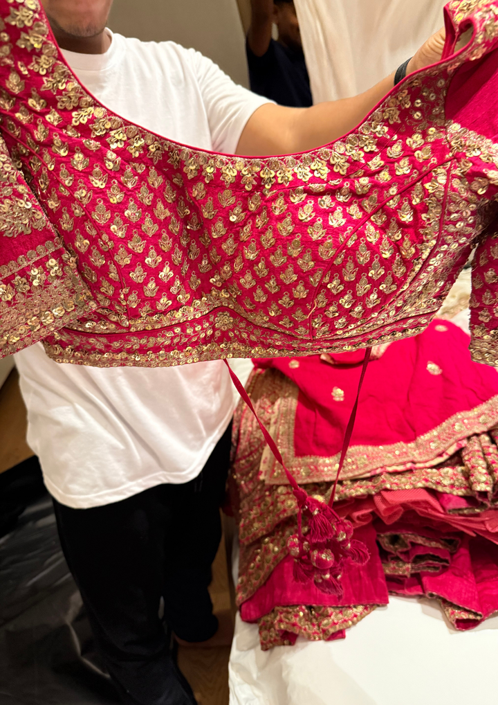 Sabyasachi Traditional Red Bridal Lehenga