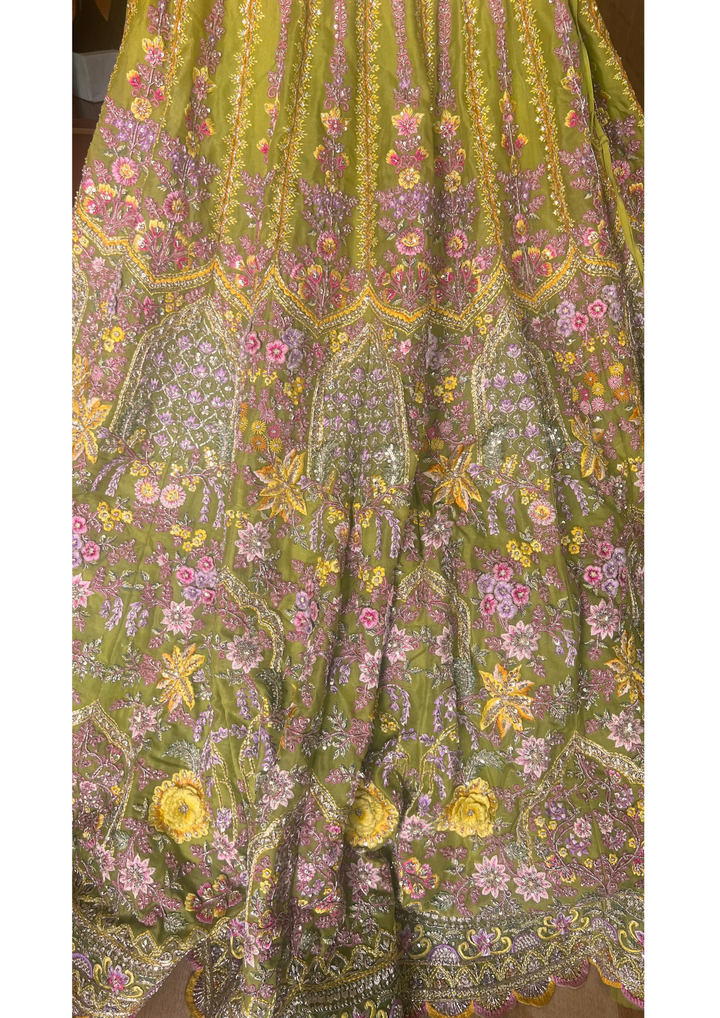 Anushree Reddy Floral Embroidered Lehenga