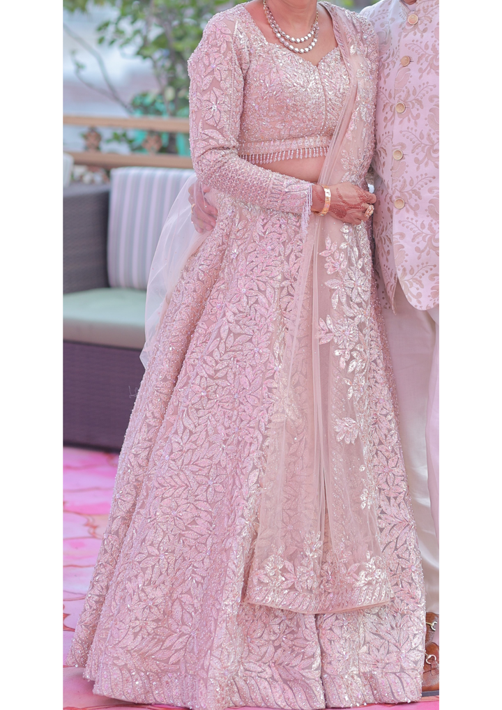 Seema Gujral Gold embellished lehenga set