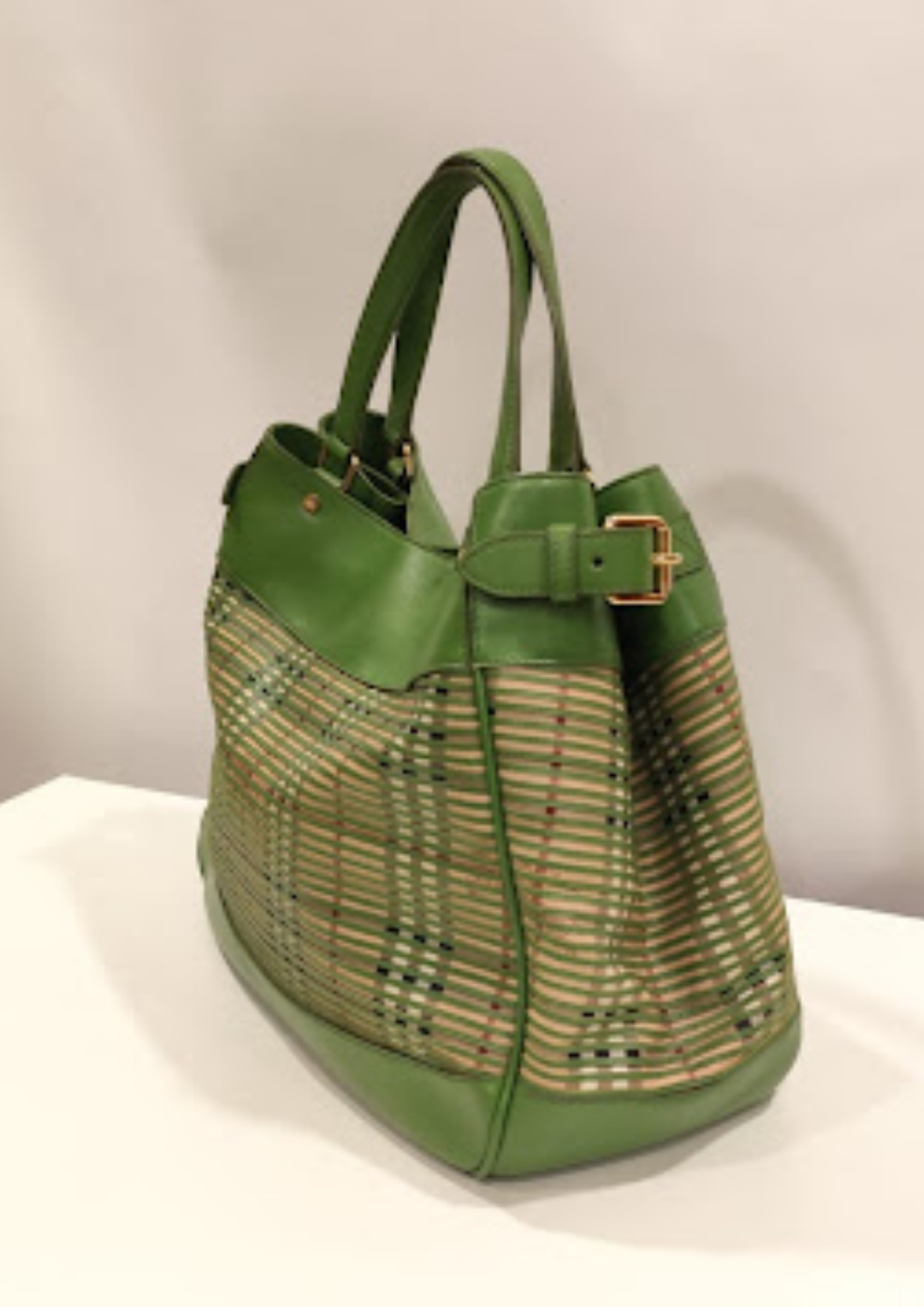 Burberry Haymarket Check Ravensdon Shoulder Bag