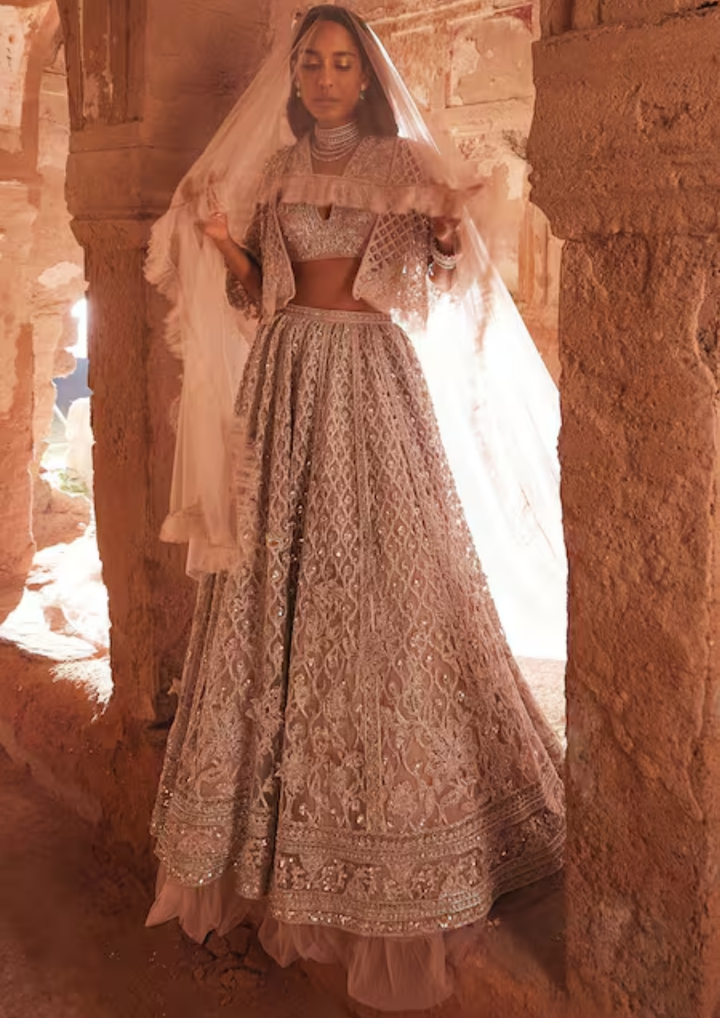 Ridhi Mehra Heer Cape And Lehenga Set