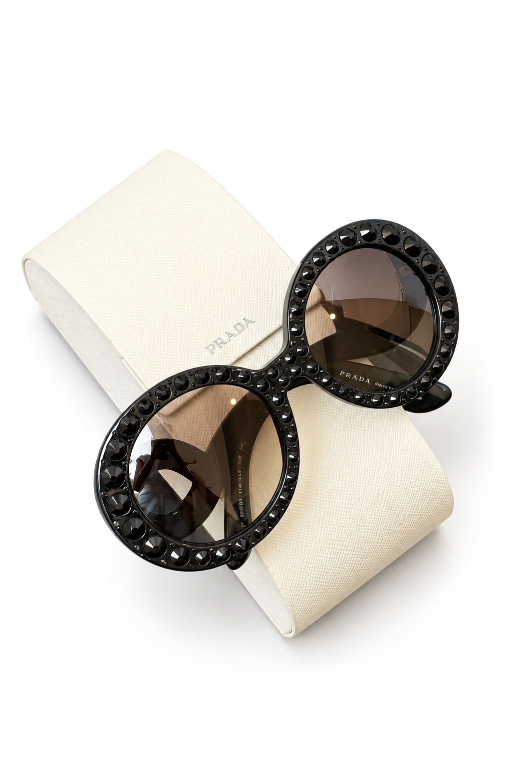Prada Baroque Ornate / Embellished Round Sunglasses