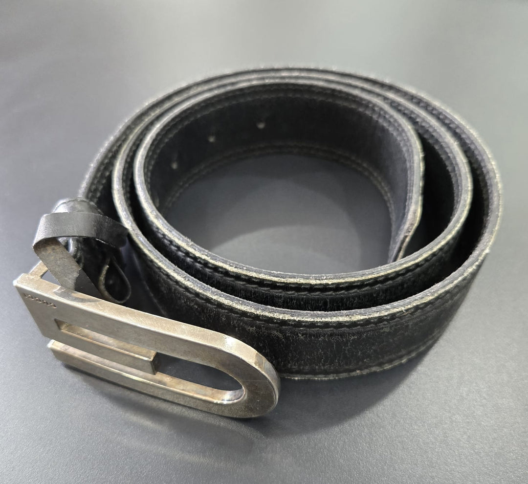Gucci GG Buckle Leather Belt