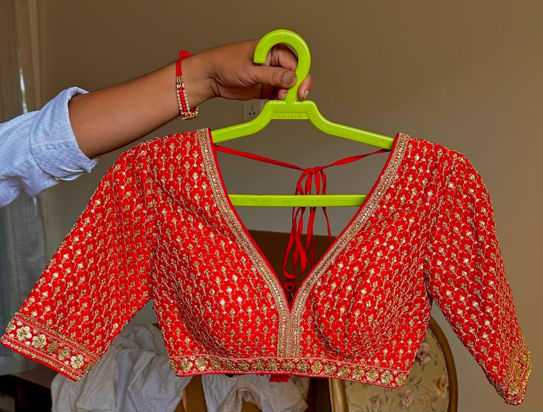 Sabyasachi Red Rang Mahal Lehenga Set