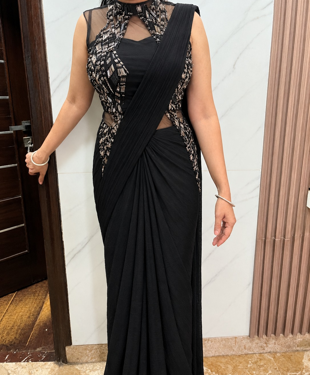 Gaurav Gupta Draped Saree Gown