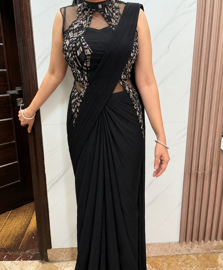 Gaurav Gupta Draped Saree Gown