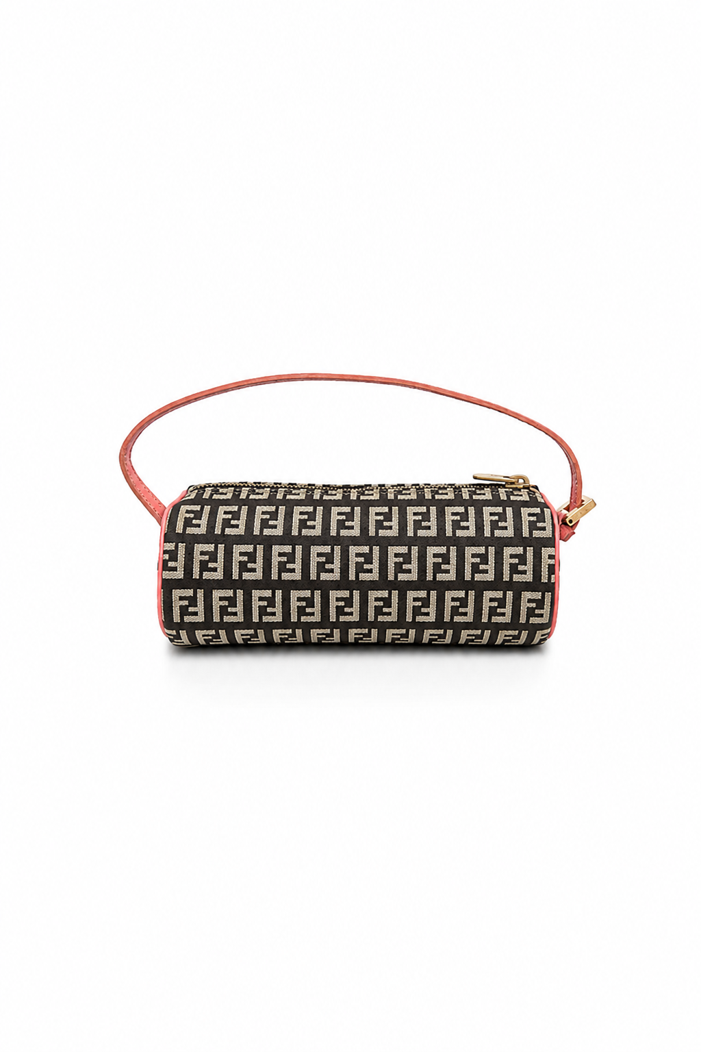 Fendi Zucchino Canvas Barrel Pochette