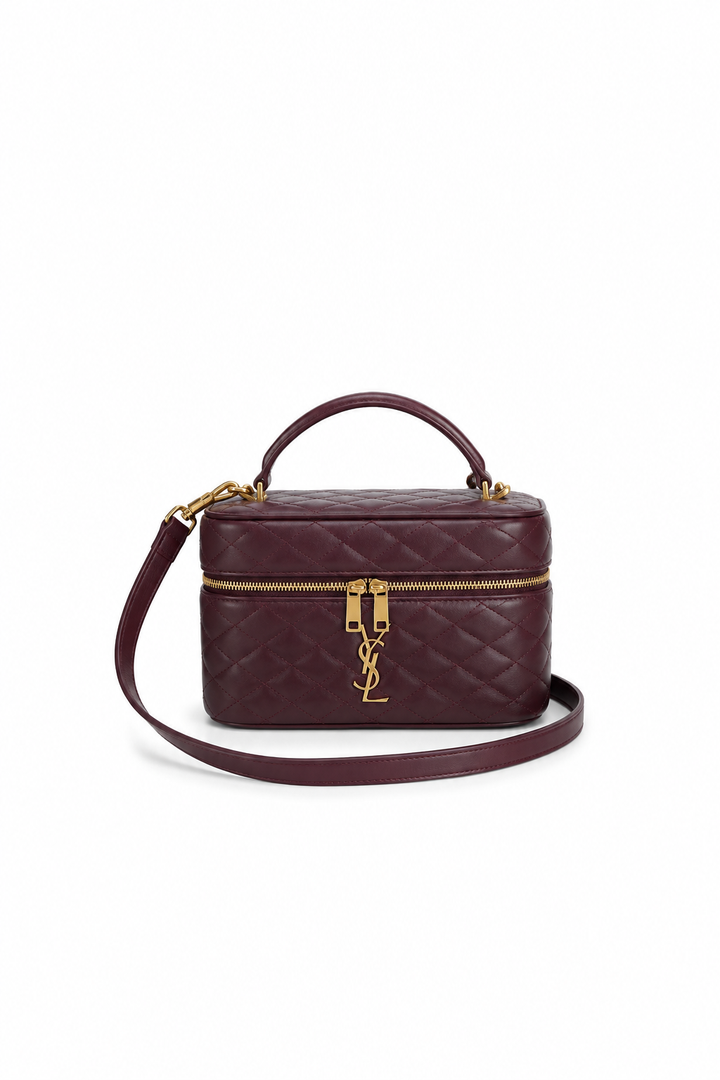 Saint Laurent Gaby Quilted Lambskin Vanity Bag