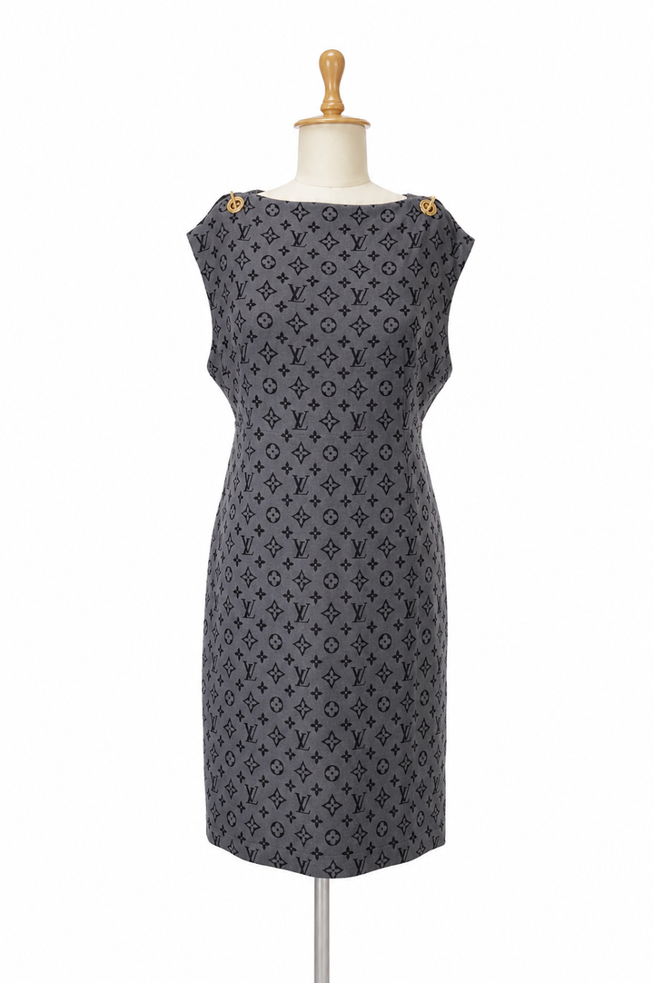 Louis Vuitton Monogram Knit Sheath Dress
