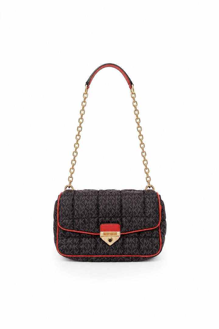 Michael Kors Soho Quilted Signature Logo Shoulder Bag