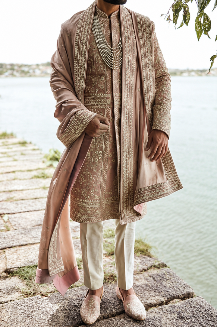 Anushree Reddy Embroidered Sherwani