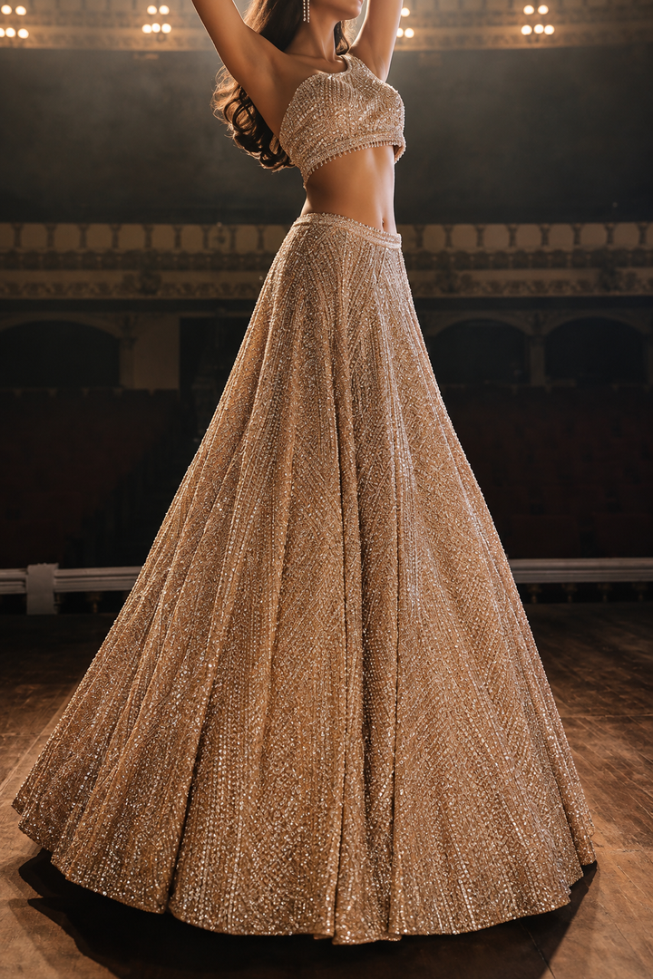 Seema Gujral Sequin Lehenga Set