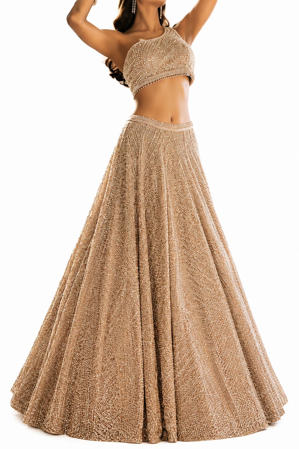 Seema Gujral Sequin Lehenga Set