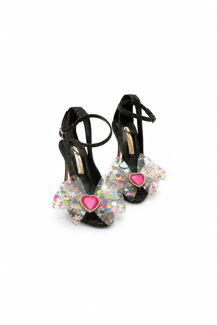 Sophia Webster Leah Glitter Bow Sandals