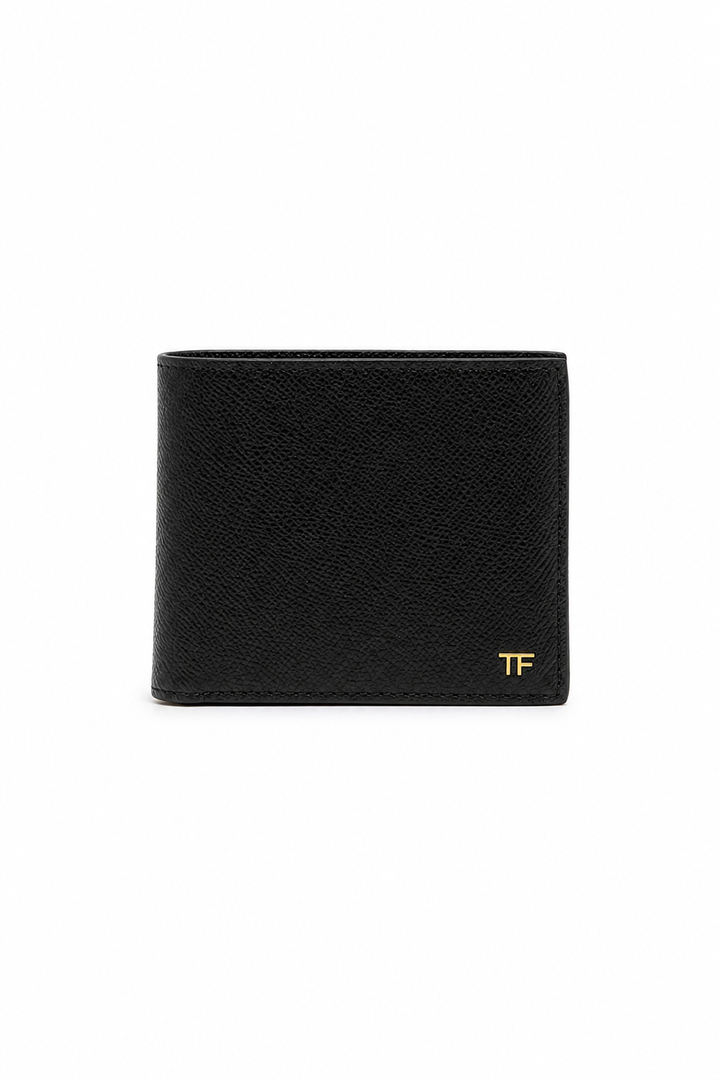Tom Ford Black Logo Textured Wallet