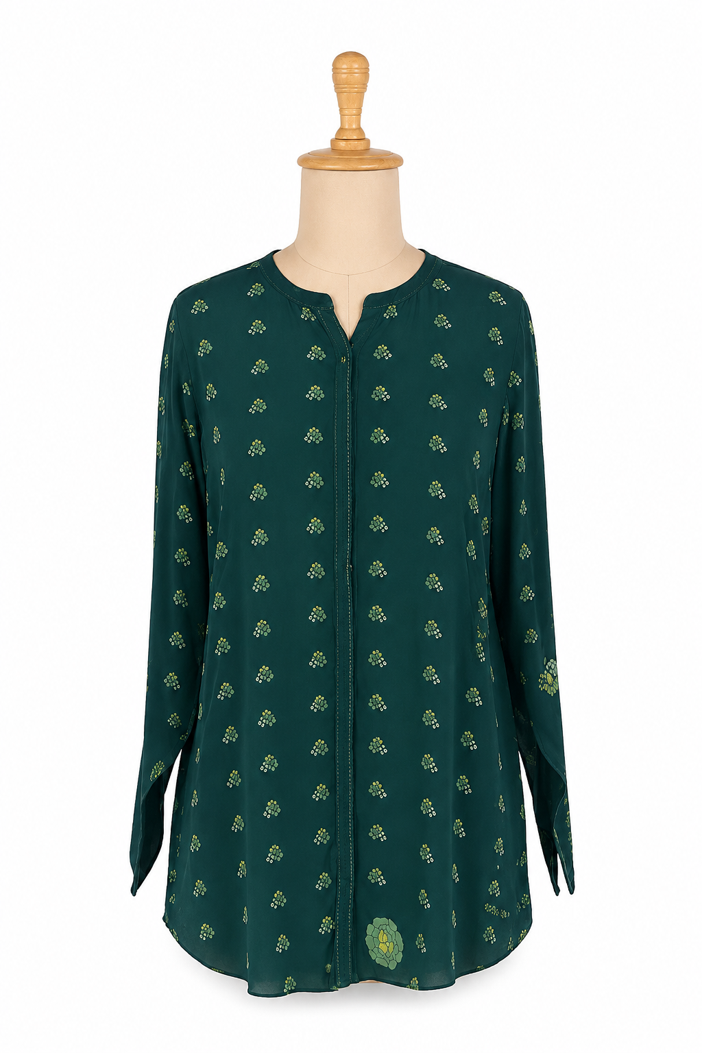 AM:PM Green Floral Tunic