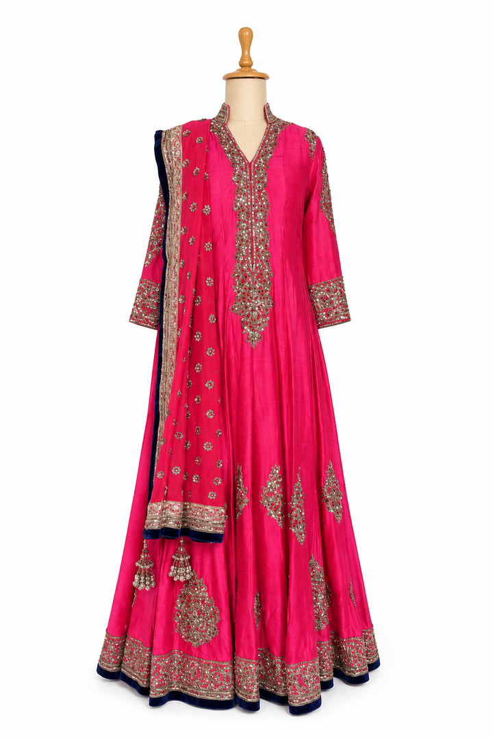 Manish Malhotra Embellished Pink Anarkali