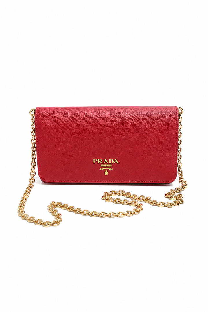 Prada Saffiano Wallet On Chain