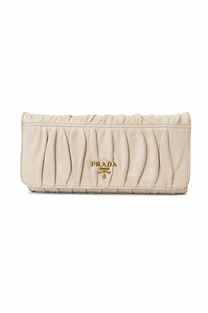 Prada Gaufre Nappa Leather Continental Wallet