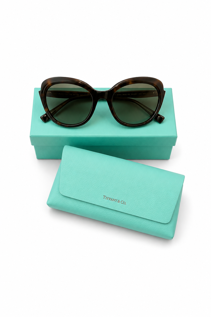 Tiffany & Co. Tortoiseshell Oversized Women's Sunglasses