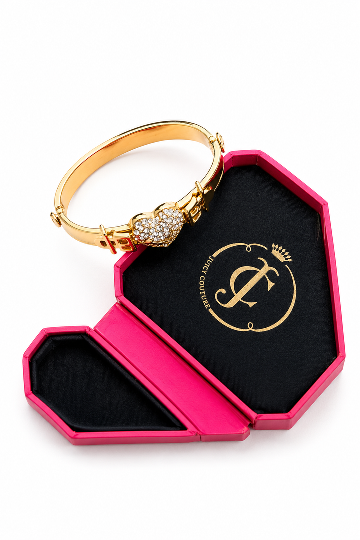 Juicy Couture Heart Hinged Bangle
