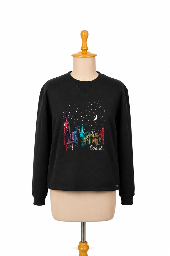 Coach New York Skyline Graphic Sweatshirt
