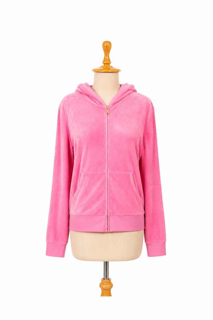Juicy Couture Pink Zip-Up Hoodie