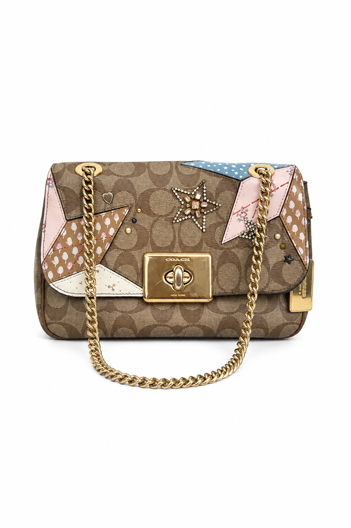 Coach Cassidy Embellished Shoulder Bag