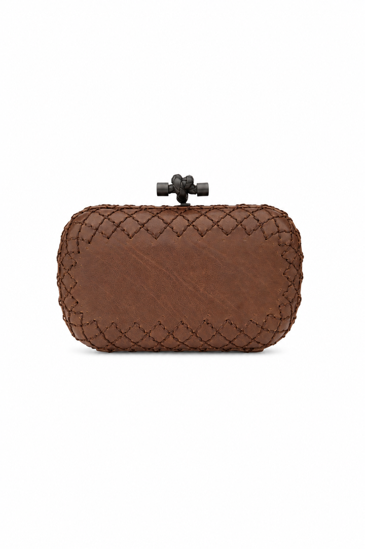 Bottega Veneta Intrecciato Knot Clutch
