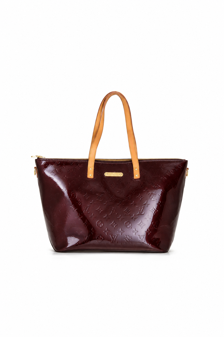Louis Vuitton Amarante Vernis Monogram Bellevue Tote Bag