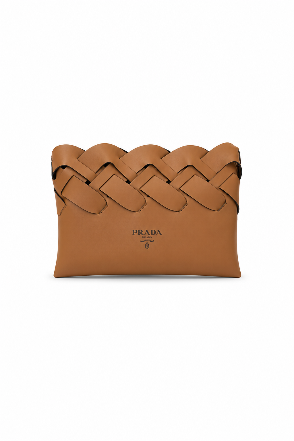 Prada Woven Leather Clutch
