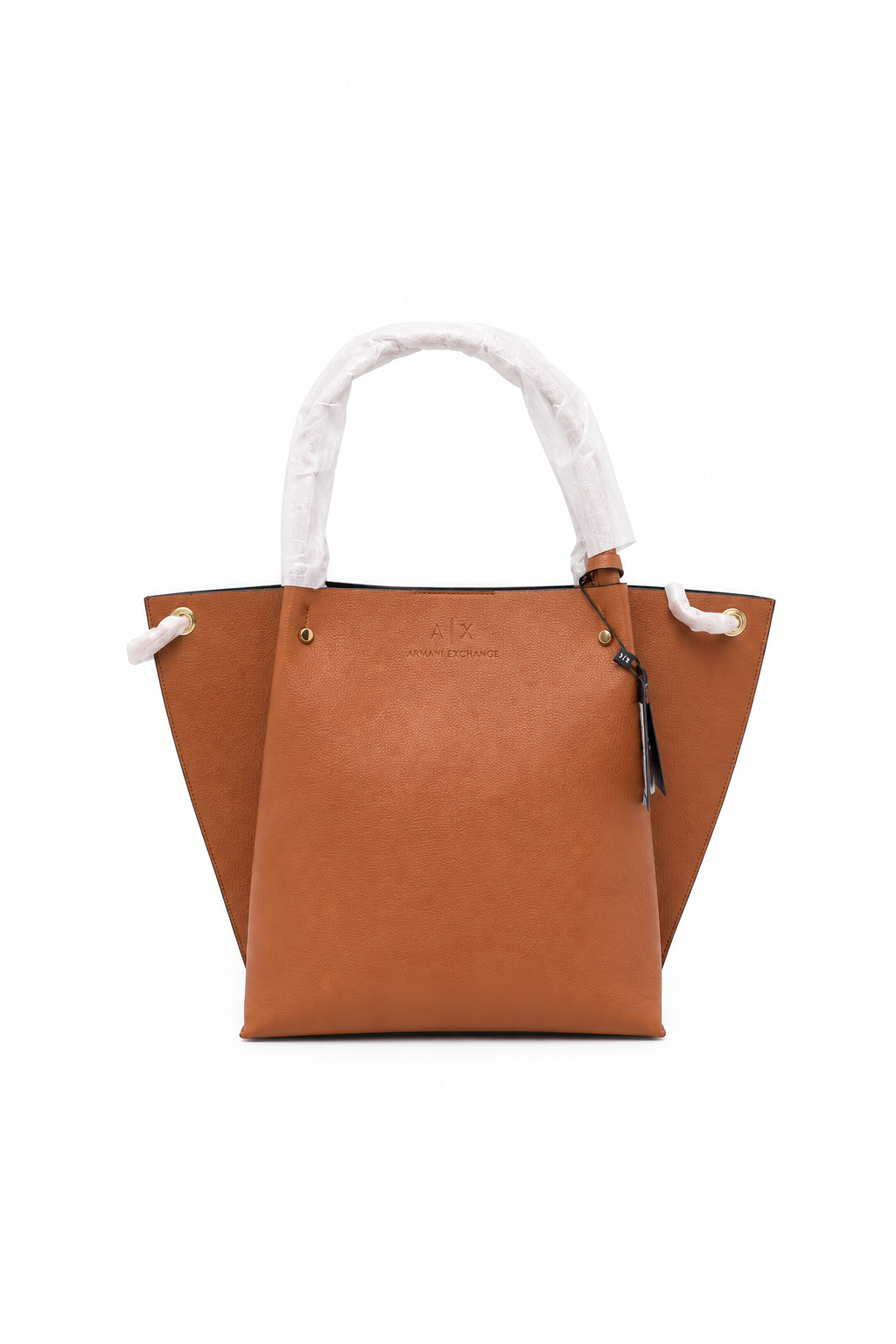 Armani Exchange Logo Embossed Tote Bag