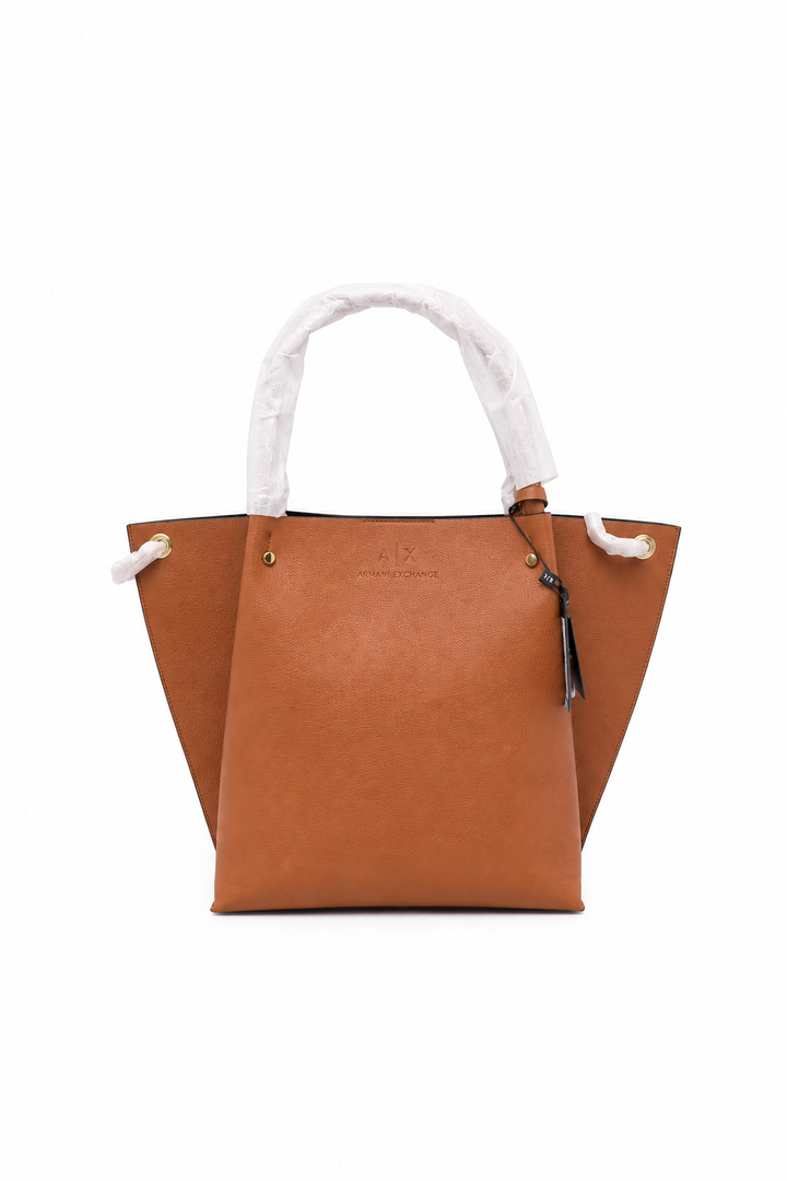 Armani Exchange Logo Embossed Tote Bag