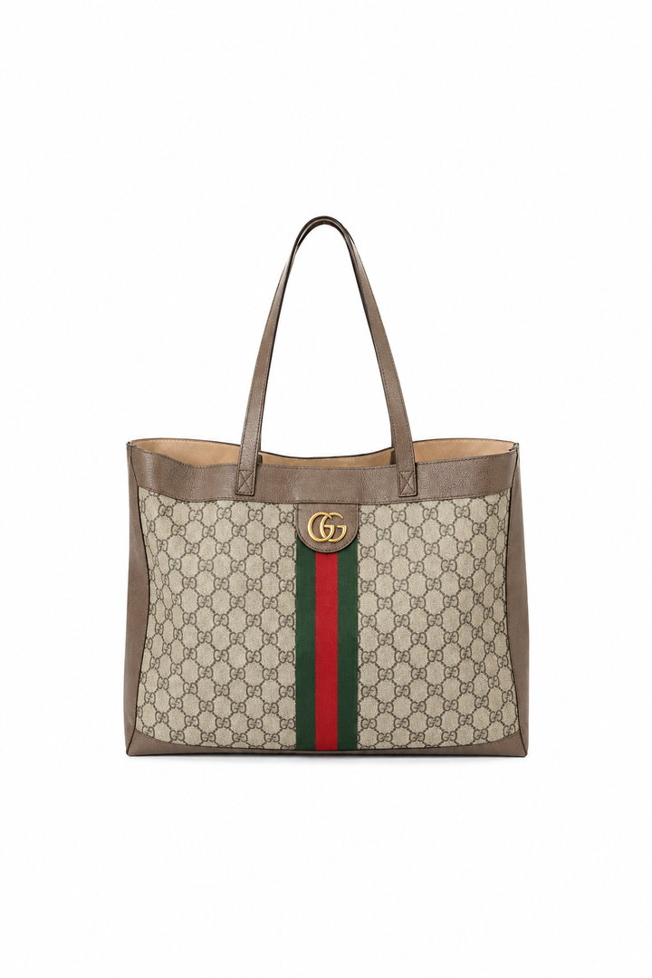 Gucci GG Supreme Canvas and Leather Ophidia Tote