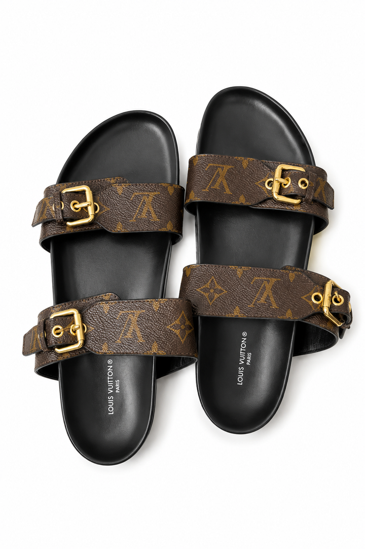 Louis Vuitton Bom Dia Flat Comfort Mules Size 40