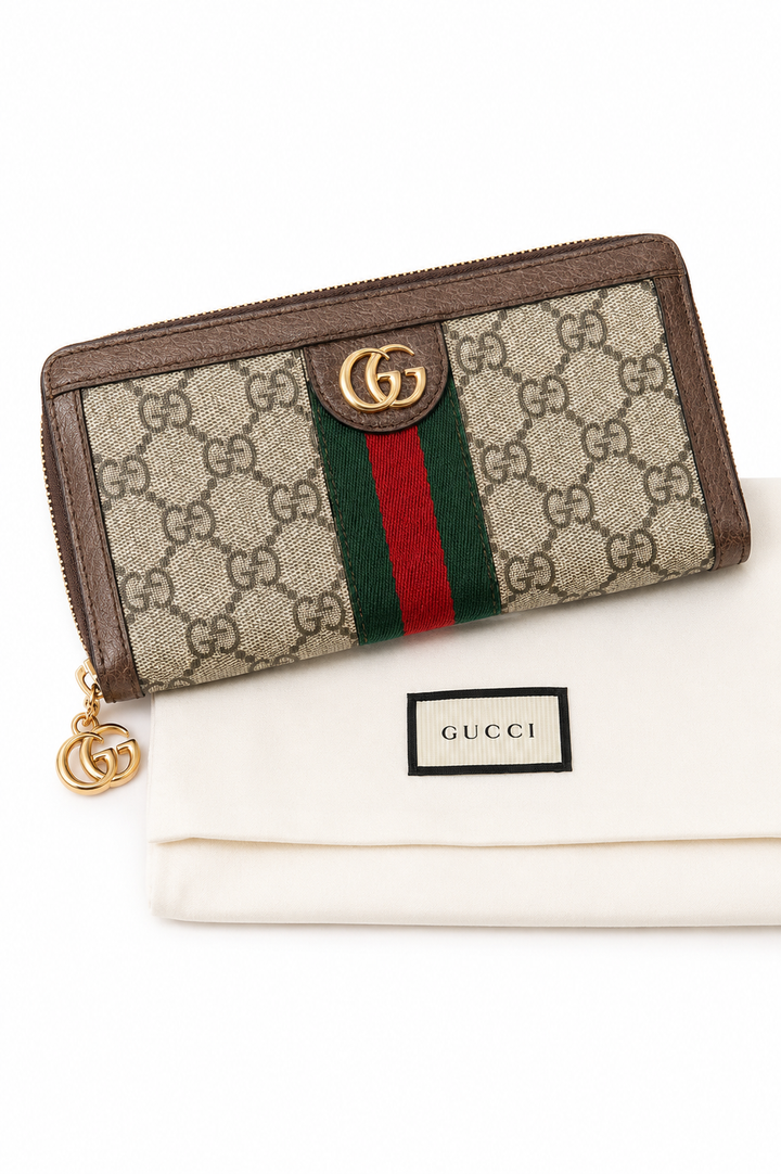 Gucci Ophidia zip around wallet
