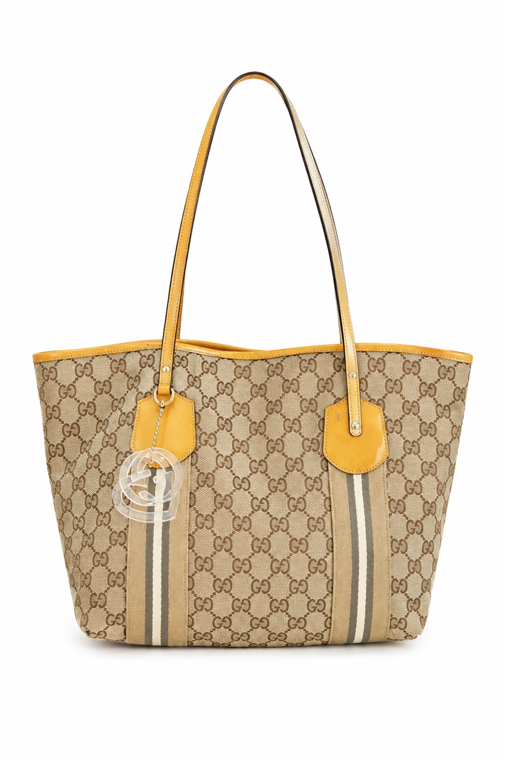 Gucci GG Canvas Canvas Web Jolie Tote