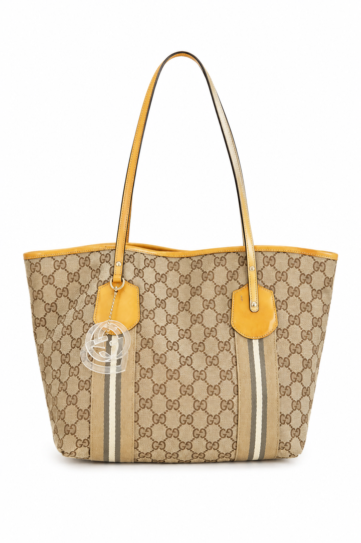 Gucci GG Canvas Canvas Web Jolie Tote