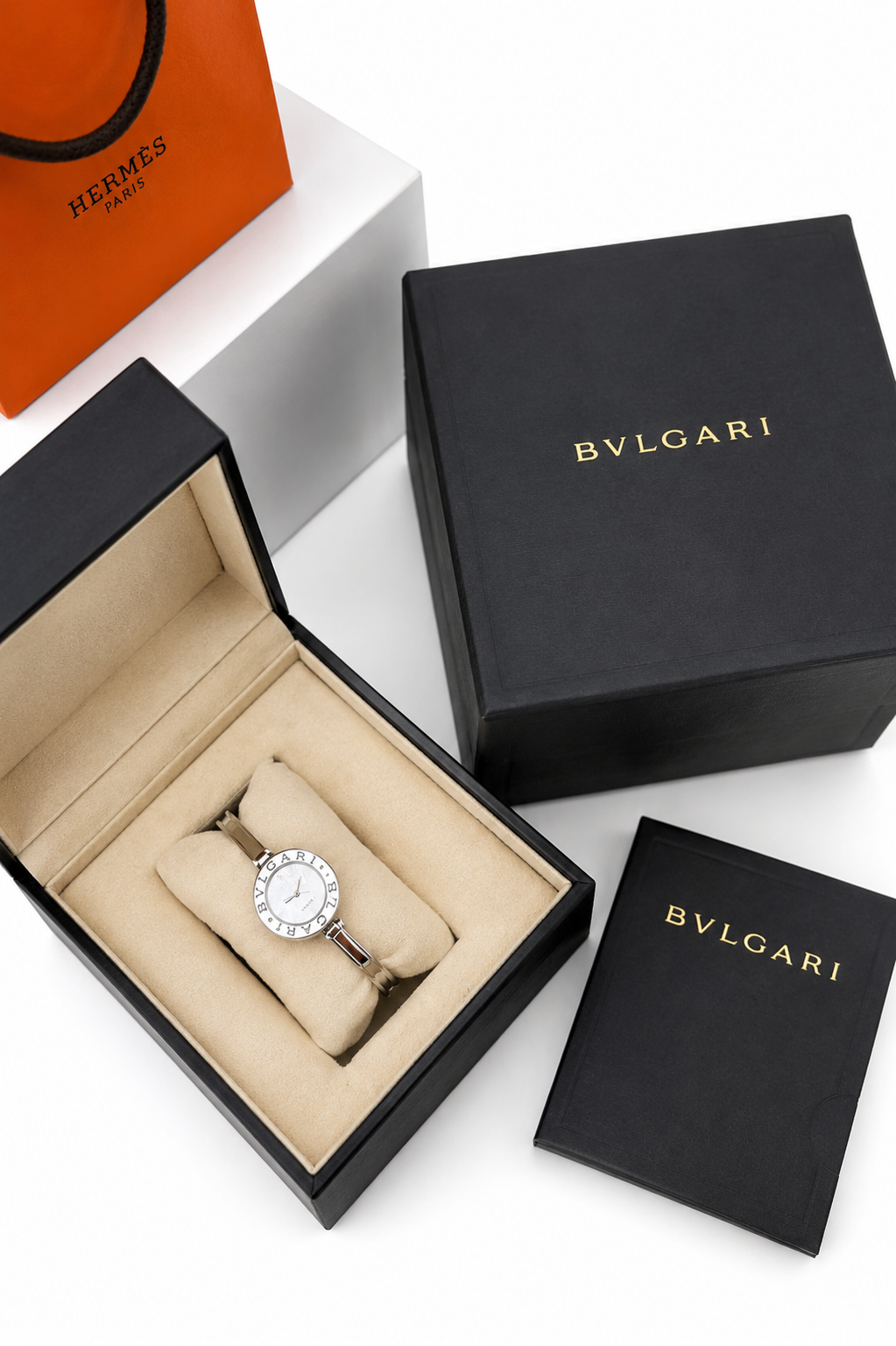 Bvlgari Mother of Pearl Flower Motif Diamond Women's Watch