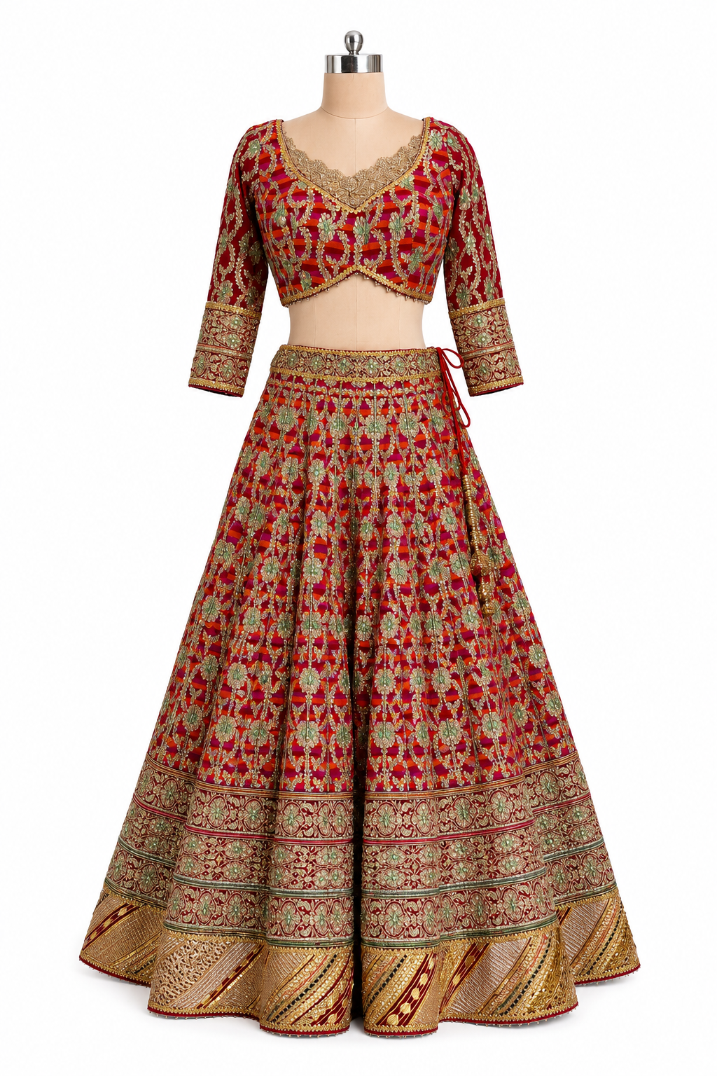 Rimple & Harpreet Multicolour Bridal Lehenga Set